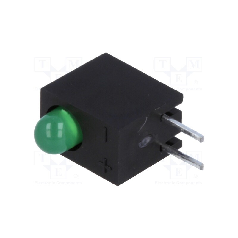 5 pcs x KINGBRIGHT ELECTRONIC - L-710A8CB/1GD - LED, in housing, green, 3mm, No.of diodes: 1, 20mA, 40°, 2.2÷2.5V