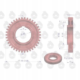 Oil pump gear wheel c330 with 28 3 4