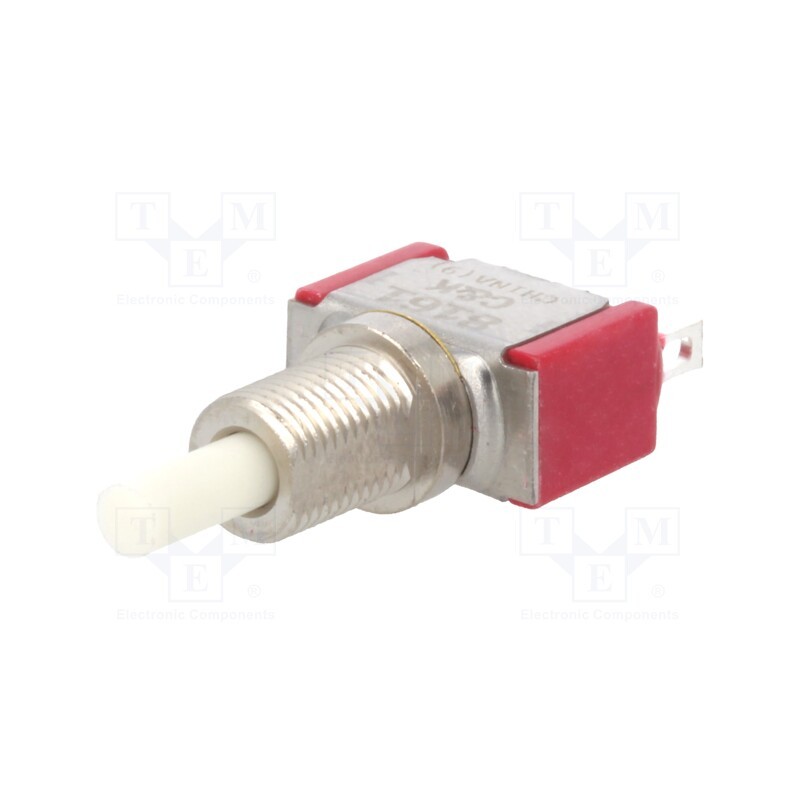 1 pcs x C&K - 8161SHZQE2 - Switch: push-button, Pos: 2, SPDT, 6A/120VAC, 5A/28VDC, ON-ON, THT