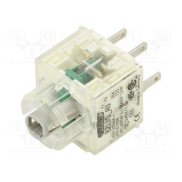 1 pcs x SCHLEGEL - BZLII5_AU - Contact block, -30÷70°C, Illumin: yes, IP00, Contacts: NO x2, 3mm