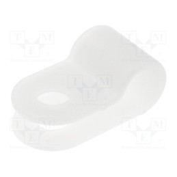 50 pcs x FIX&FASTEN - FIX-CC-32 - Fixing clamp, Cable P-clips, ØBundle : 5mm, polyamide, natural