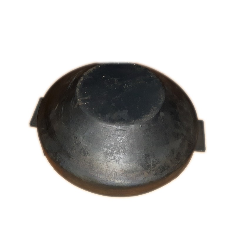 Cover with rubber cover for the bison discharge pipe