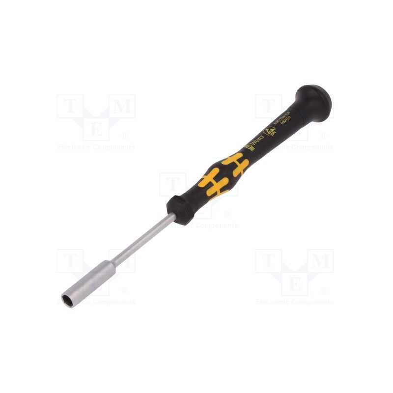 1 pcs x WERA - 5030150001 - Screwdriver, 6-angles socket, precision, ESD, Blade length: 60mm