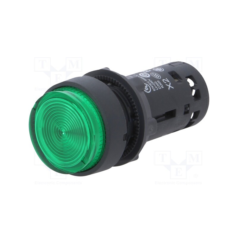 1 pcs x SCHNEIDER ELECTRIC - XB7NW3361 - Switch: push-button, 22mm, Stabl.pos: 1, NO, green, filament lamp