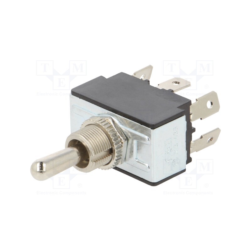 1 pcs x SWITCH COMPONENTS - TB1-2F-DC-1 - Switch: toggle, Pos: 3, DPDT, ON-OFF-ON, 21A/14VDC, 50mΩ, 17N, TB/TB1