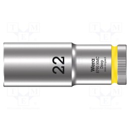 1 pcs x WERA - 5004562001 - Socket, 6-angles,socket spanner, HEX 22mm, 1/2', 83mm