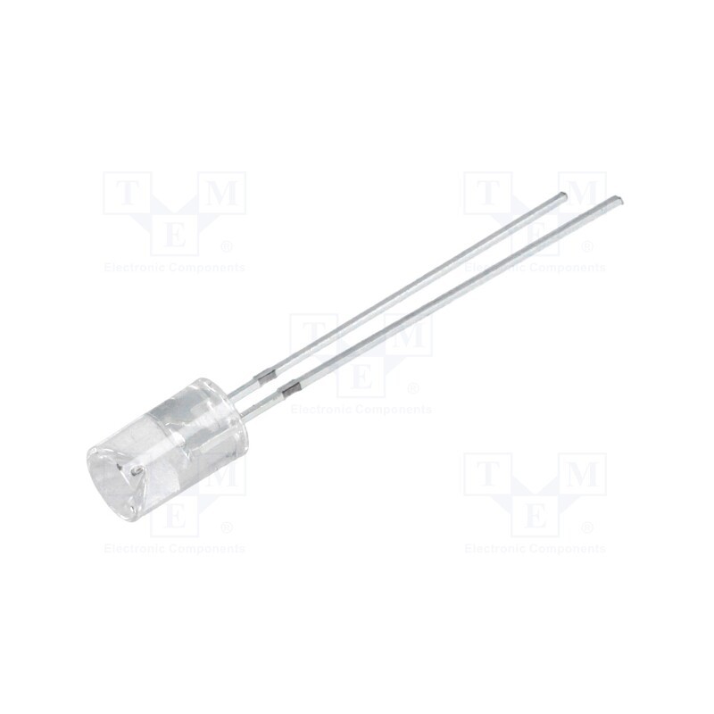 2 pcs x OPTOSUPPLY - OSW5DK5MC1B - LED, 5mm, white cold, 150÷240mcd, 120°, Front: recessed, 2.9÷3.6V