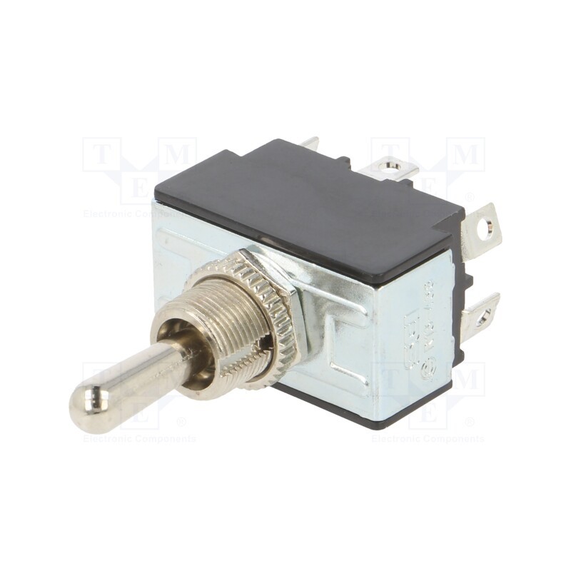 1 pcs x SWITCH COMPONENTS - TB1-2F-DC-5 - Switch: toggle, Pos: 3, DPDT, ON-OFF-ON, 21A/14VDC, 50mΩ, 17N, TB/TB1