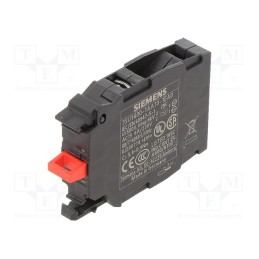 1 pcs x SIEMENS - 3SU1400-1AA10-1EA0 - Contact block, 22mm, 3SU1.5, -25÷70°C, front fixing, SIRIUS ACT