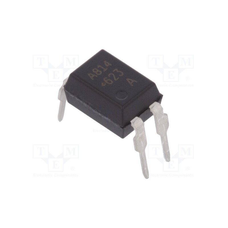 900 pcs x BROADCOM (AVAGO) - HCPL-814-00AE - Optocoupler, THT, Ch: 1, OUT: transistor, Uinsul: 5kV, Uce: 20V, DIP4