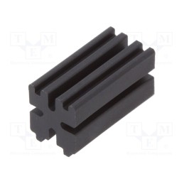 10 pcs x DREMEC - 8GE04V80515 - Spacer sleeve, LED, ØLED: 3mm, L: 10mm, black, UL94V-0, W: 5mm