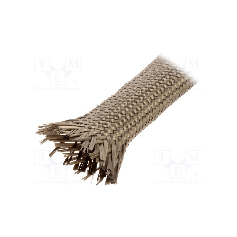 50 m x FAVIER - TBA-10-KH-50 - Insulating tube, basalt fiber, khaki, -260÷560°C, Øint: 10mm, TBA