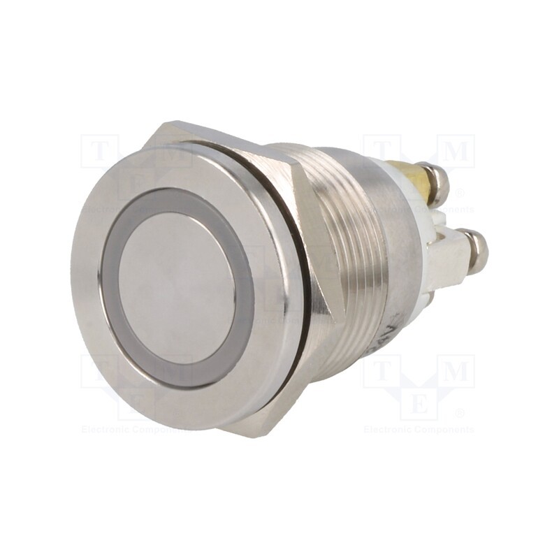 1 pcs x ONPOW - GQ19PF-10E/B/24V/S - Switch: vandal resistant, Pos: 2, SPST-NO, 0.5A/220VAC, 2A/36VDC