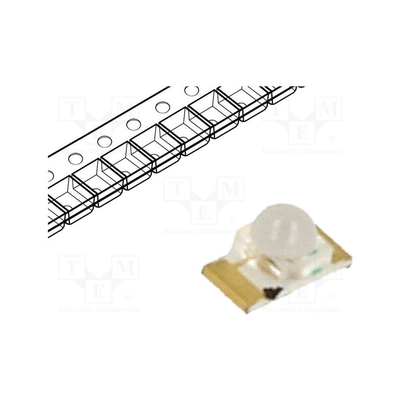 5 pcs x KINGBRIGHT ELECTRONIC - KPTD-3216QBC-D - LED, SMD, 1206, blue, 280÷500mcd, 3.2x1.6x1.8mm, 40°, 3.3÷4V, 20mA