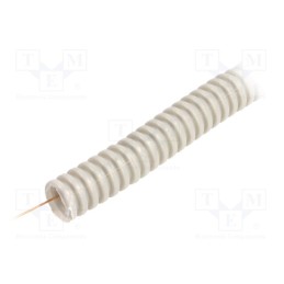 50 m x PAWBOL - 6160-50P - Protective tube, Size: 16, PVC, grey, L: 50m, with pilot wire, 320N