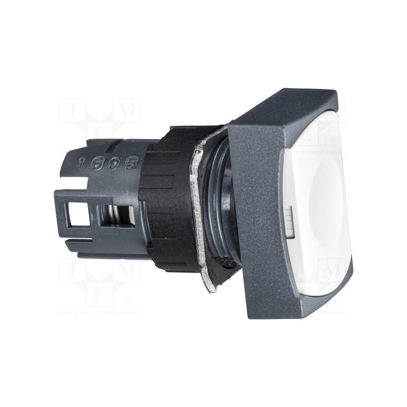 1 pcs x SCHNEIDER ELECTRIC - ZB6DA1 - Switch: push-button, 16mm, Stabl.pos: 1, white, none, Pos: 2