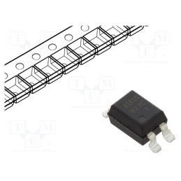5 pcs x LITEON - LTV-817S-TA1-C - Optocoupler, SMD, Ch: 1, OUT: transistor, Uinsul: 5kV, Uce: 35V, reel
