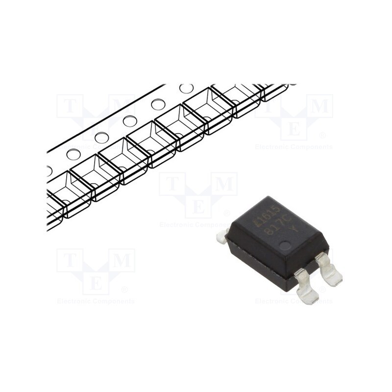 5 pcs x LITEON - LTV-817S-TA1-C - Optocoupler, SMD, Ch: 1, OUT: transistor, Uinsul: 5kV, Uce: 35V, reel