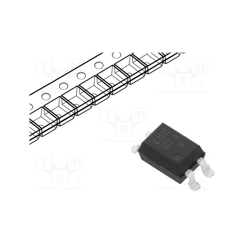 5 pcs x LITEON - LTV-817S-TA1-A - Optocoupler, SMD, Ch: 1, OUT: transistor, Uinsul: 5kV, Uce: 35V, reel