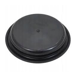 Cover of the water tank with a rubber bank