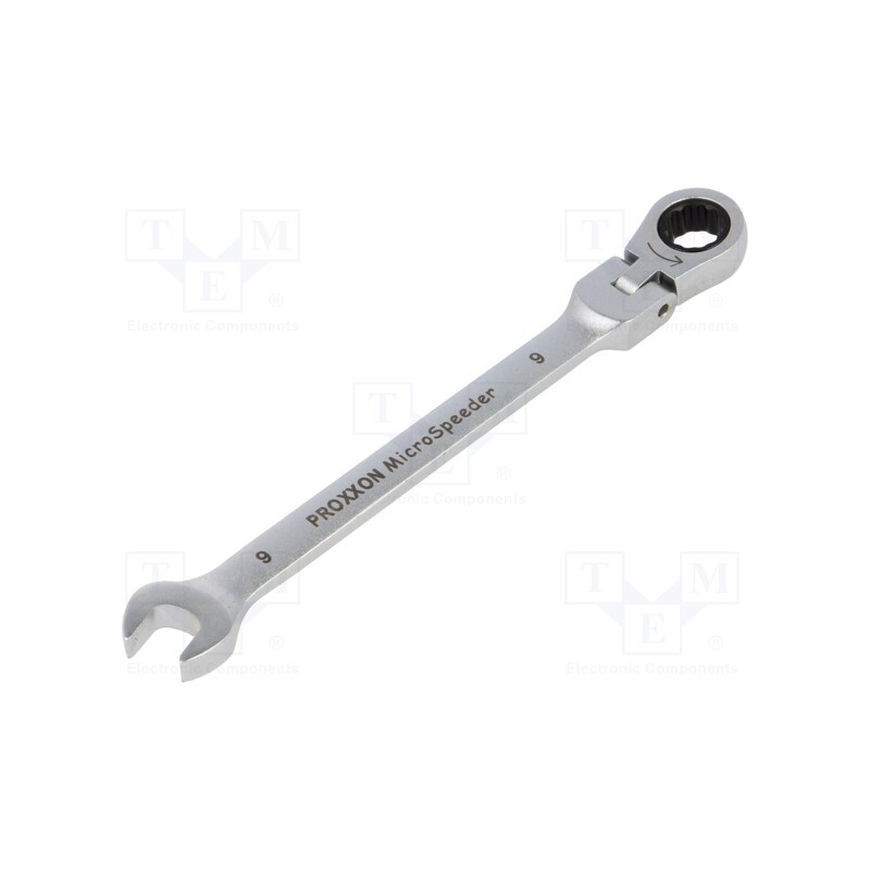 1 pcs x PROXXON - 23046 - Wrench, combination spanner,with joint, 9mm, MicroSpeeder