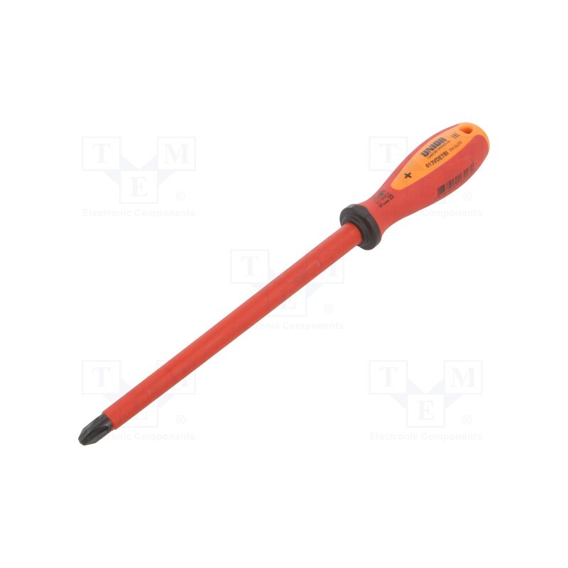 1 pcs x UNIOR - 616447 - Screwdriver, insulated, Phillips, PH4, Blade length: 200mm, 1kVAC