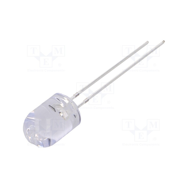 2 pcs x OPTOSUPPLY - OSB5SA8B31B-CRLED16 - CRLED, 8mm, blue, 5800mcd, 30°, Front: convex, 5.5÷20V, No.of term: 2