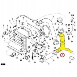 Radiator tee elbow c 385 89013020