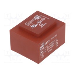 1 pcs x MYRRA - 44307 - Transformer: encapsulated, 16VA, 230VAC, 6V, 6V, 1333mA, 1333mA, PCB