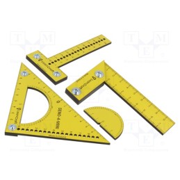1 set x LeanCraft - ZESTAW-ASANO - Kit: testing, Kit: setsquare,angle measure,angle bracket