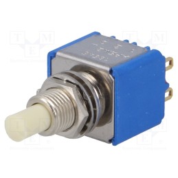 1 pcs x APEM - 18545CD - Switch: push-button, Pos: 2, DPDT, ON-(ON), Illumin: none, Ø6.5mm