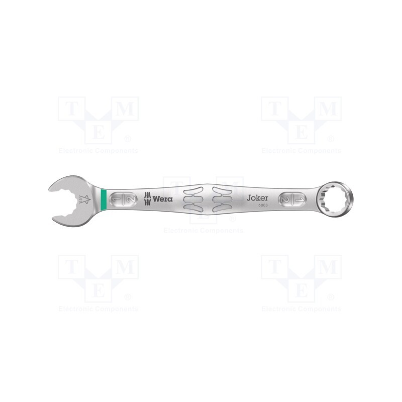 1 pcs x WERA - 5020214001 - Wrench, inch,combination spanner, steel, Joker 6003, 160mm, 1/2'