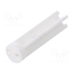 10 pcs x DREMEC - 8GE04V80594 - Spacer sleeve, LED, Øout: 6mm, ØLED: 5mm, L: 22.2mm, natural, UL94V-0