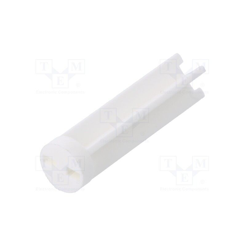 10 pcs x DREMEC - 8GE04V80594 - Spacer sleeve, LED, Øout: 6mm, ØLED: 5mm, L: 22.2mm, natural, UL94V-0
