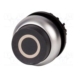 1 pcs x EATON ELECTRIC - M22-DH-S-X0 - Switch: push-button, 22mm, Stabl.pos: 1, black, none, IP67, Pos: 2