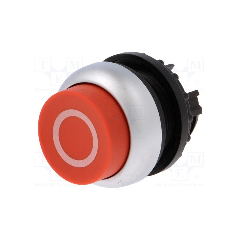 1 pcs x EATON ELECTRIC - M22-DH-R-X0 - Switch: push-button, 22mm, Stabl.pos: 1, red, none, IP67, prominent