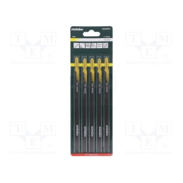 1 set x METABO - 623603000 - Hacksaw blade, wood,plastic, 155mm, 6teeth/inch, FAST WOOD, 5pcs.