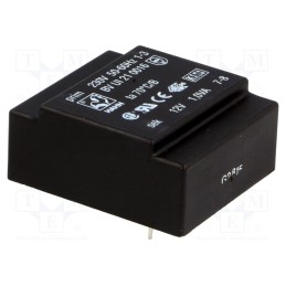 1 pcs x HAHN - BV UI 21 0016 - Transformer: encapsulated, 1VA, 230VAC, 12V, 83mA, PCB, BVUI