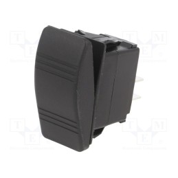 1 pcs x SWITCH COMPONENTS - SRD2-1B-AC-1-BNN - ROCKER, SPST, Pos: 2, OFF-(ON), 10A/250VAC, black, IP56, none, SRD