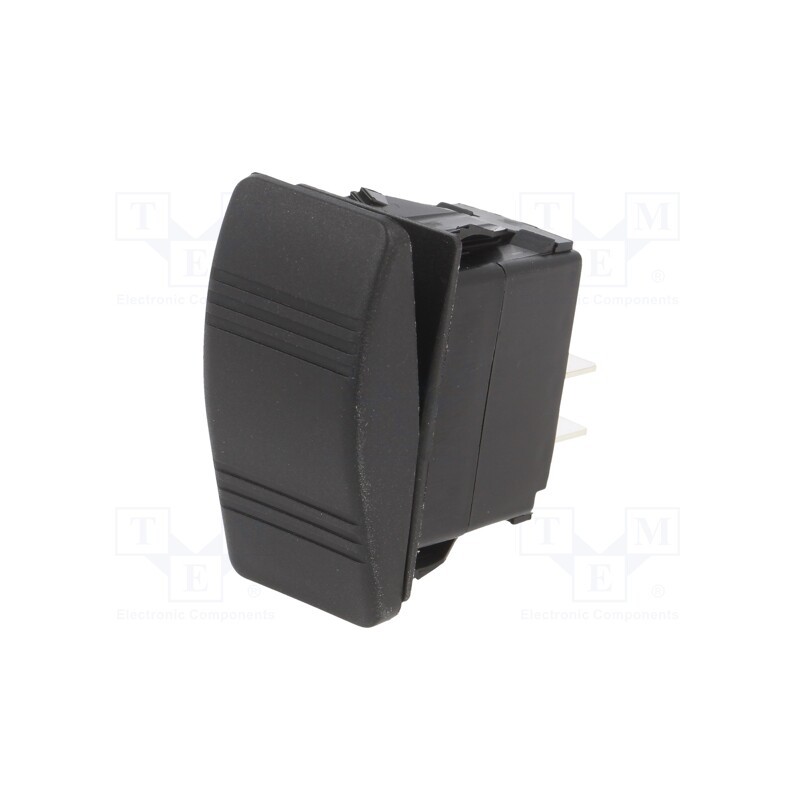 1 pcs x SWITCH COMPONENTS - SRD2-1B-AC-1-BNN - ROCKER, SPST, Pos: 2, OFF-(ON), 10A/250VAC, black, IP56, none, SRD