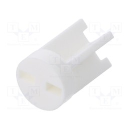 10 pcs x DREMEC - 8GE04V80590 - Spacer sleeve, LED, Øout: 6mm, ØLED: 5mm, L: 9.5mm, natural, UL94V-0