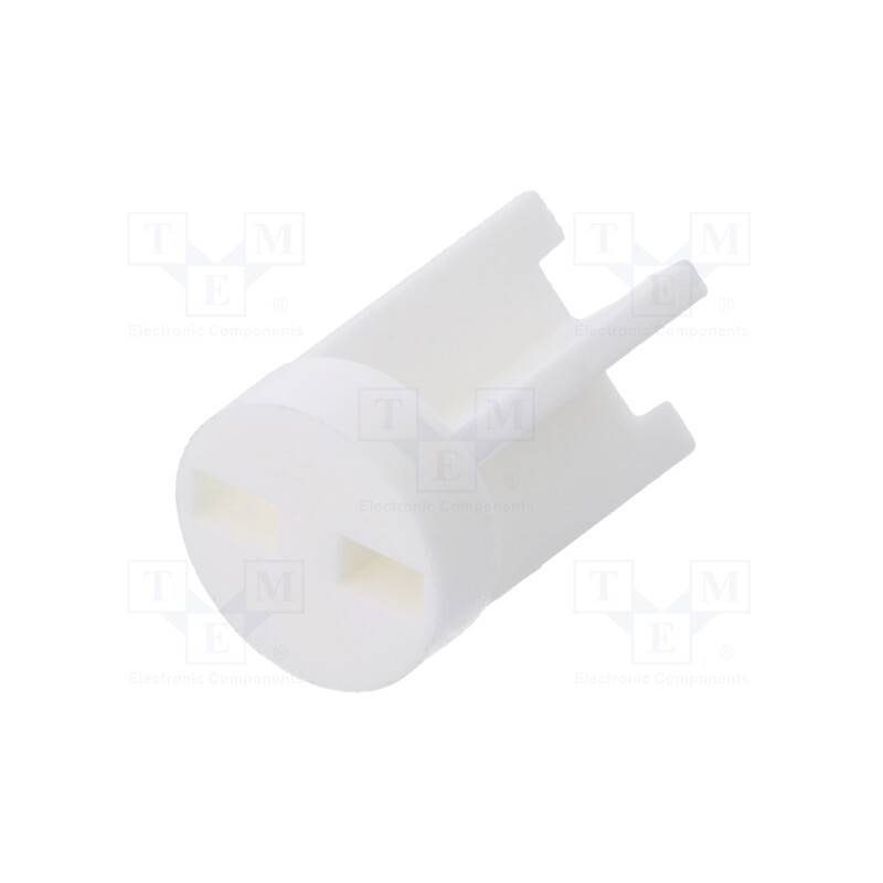 10 pcs x DREMEC - 8GE04V80590 - Spacer sleeve, LED, Øout: 6mm, ØLED: 5mm, L: 9.5mm, natural, UL94V-0