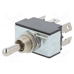 1 pcs x SWITCH COMPONENTS - TB1-2H-AC-1 - Switch: toggle, Pos: 3, DPDT, ON-OFF-(ON), 20A/125VAC, 50mΩ, 8N