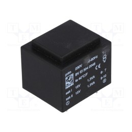 1 pcs x HAHN - BV EI 304 2048 - Transformer: encapsulated, 2.6VA, 230VAC, 15V, 15V, 87mA, 87mA, PCB