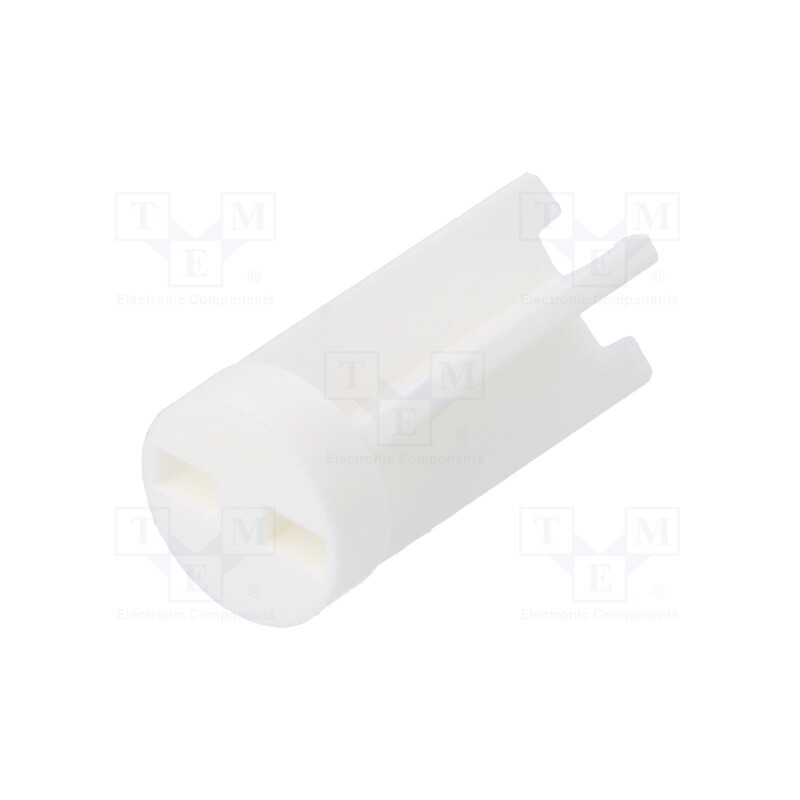 10 pcs x DREMEC - 8GE04V80591 - Spacer sleeve, LED, Øout: 6mm, ØLED: 5mm, L: 12.7mm, natural, UL94V-0