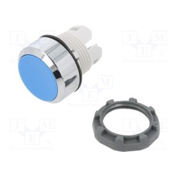1 pcs x ABB - 1SFA611100R3004 - Switch: push-button, 22mm, blue, none, IP66, flat, Pos: 2, Ø22.5mm