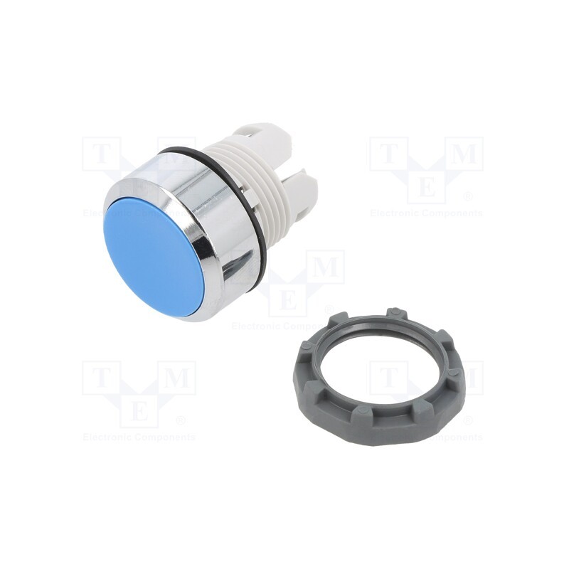 1 pcs x ABB - 1SFA611100R3004 - Switch: push-button, 22mm, blue, none, IP66, flat, Pos: 2, Ø22.5mm