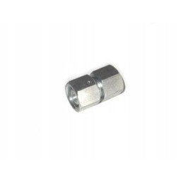 Red A10 straight hyd connector with M18 motogen nut
