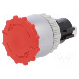 1 pcs x SPAMEL - ST22-B - Switch: emergency stop, 22mm, Stabl.pos: 2, red, IP65, mushroom