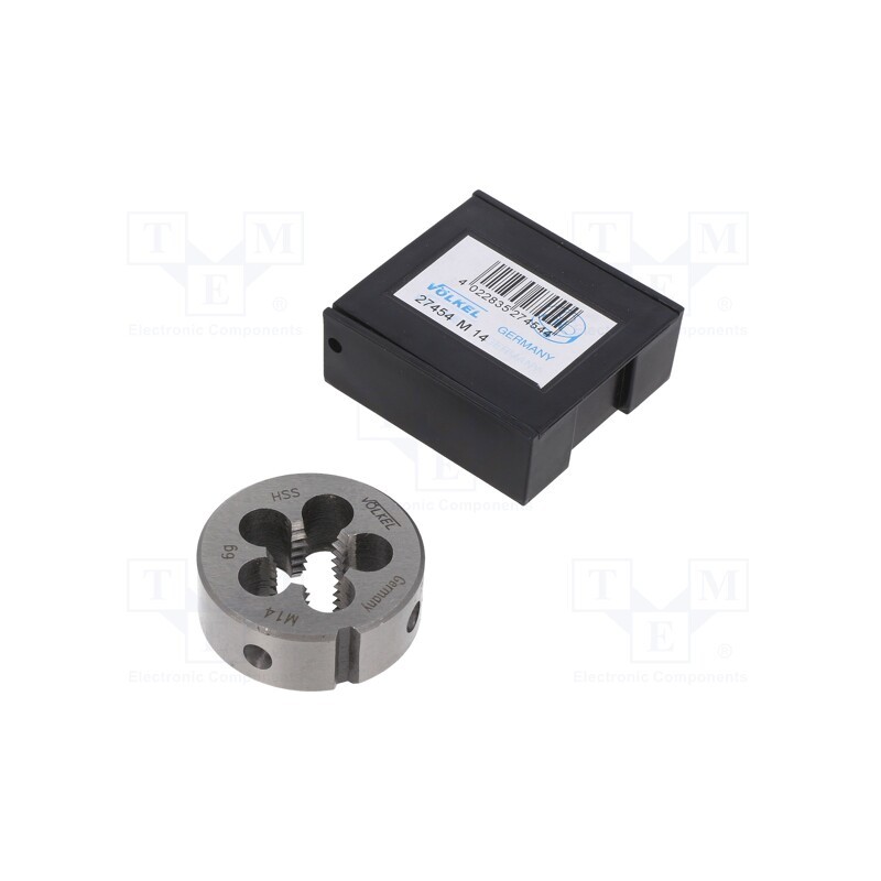 1 pcs x Vu00d6LKEL - 27454 - Threading die, high speed steel stal szybkotnąca HSS, M14, 2